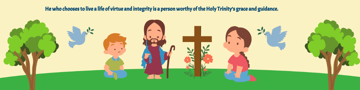 Free Trinity Sunday Linkedin Banner Template