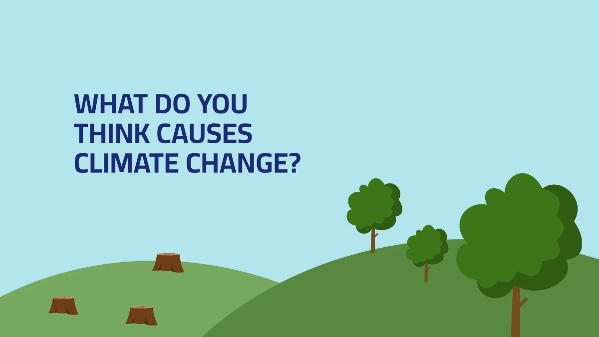 Free Simple Climate Change Presentation Template to Edit Online