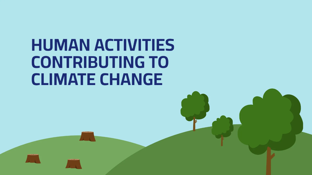 Free Simple Climate Change Presentation Template to Edit Online