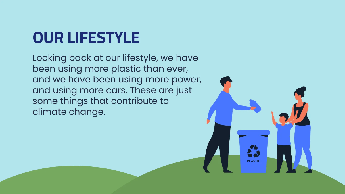 Free Simple Climate Change Presentation Template to Edit Online