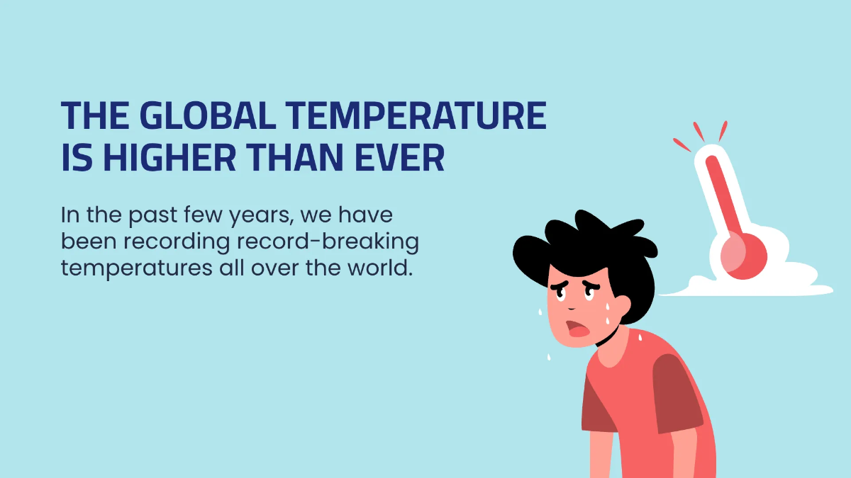 Free Simple Climate Change Presentation Template to Edit Online