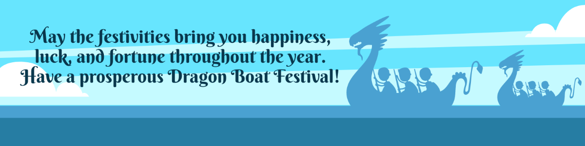 Free Dragon Boat Festival Linkedin Banner Template