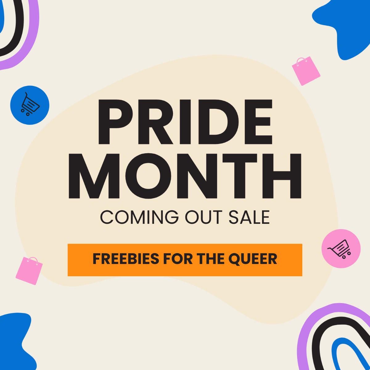 Pride Month Promotion Vector Template - Edit Online & Download