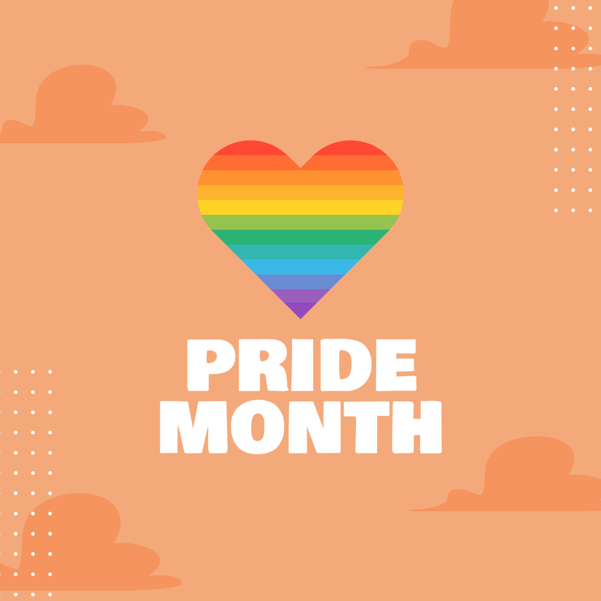 Pride Month Graphic Vector Template