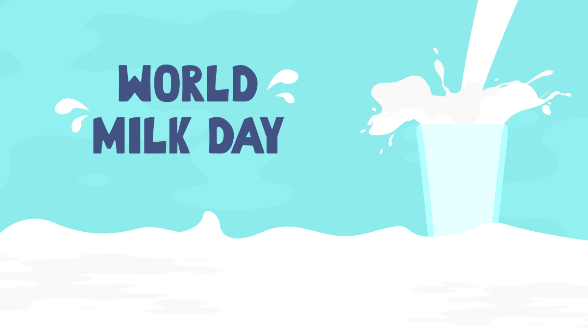 Free World Milk Day Background Template