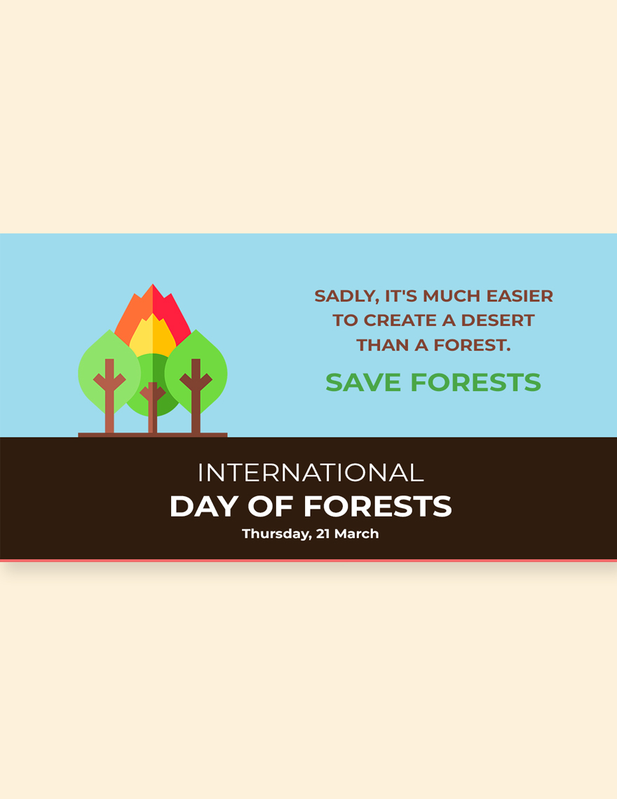 International Day For Forests Facebook Post Template