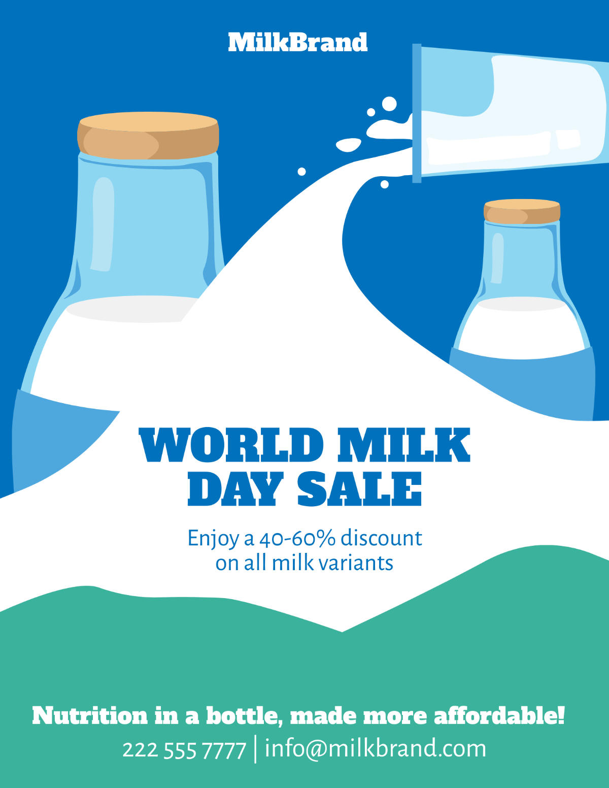 World Milk Day Sale Template