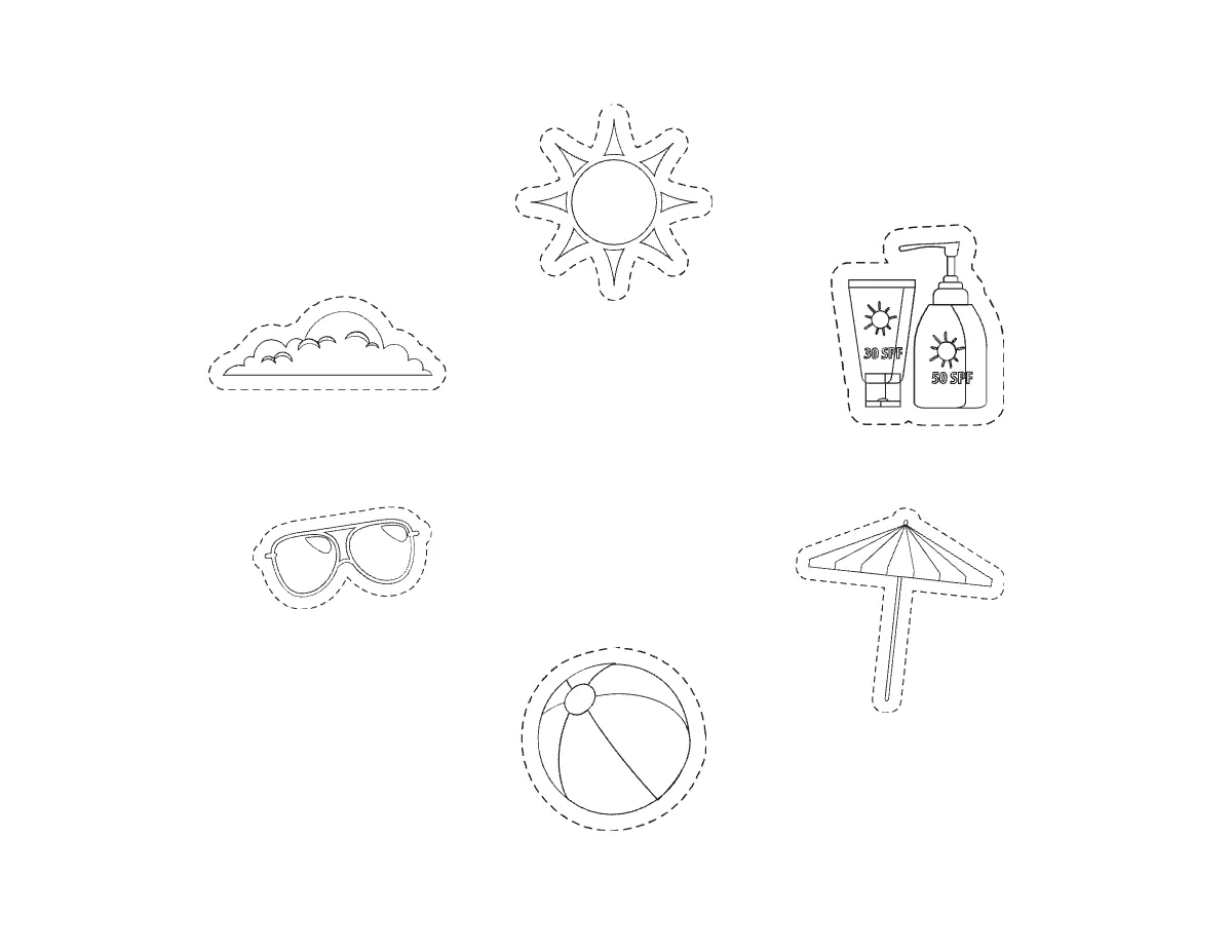 Free Summer Cutout Template to Edit Online
