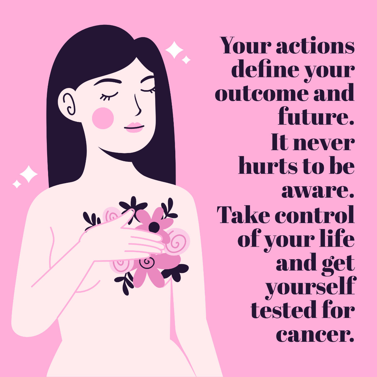 Cancer Awareness Instagram Post Template