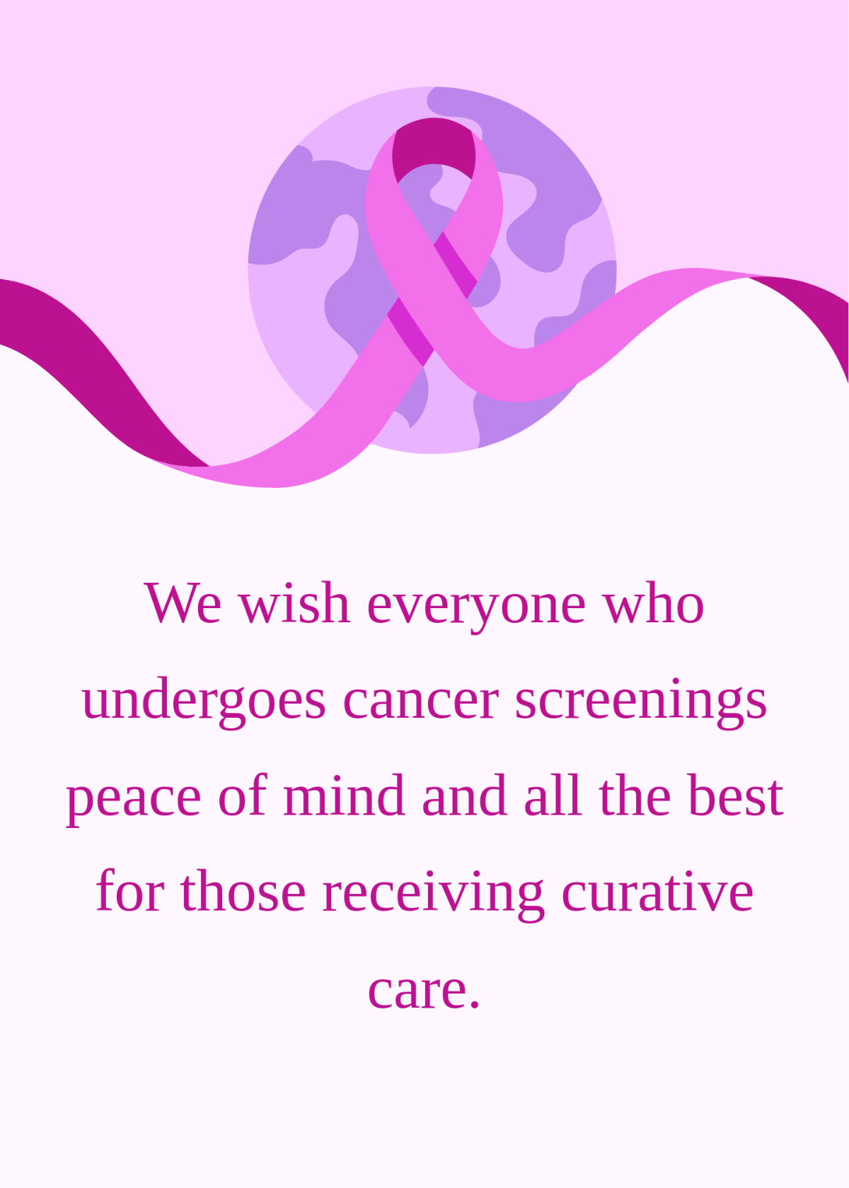 Cancer Awareness Wishes Template
