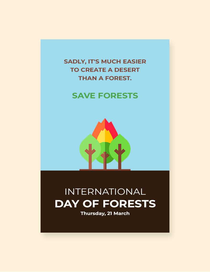 International Day For Forests Tumblr Post Template