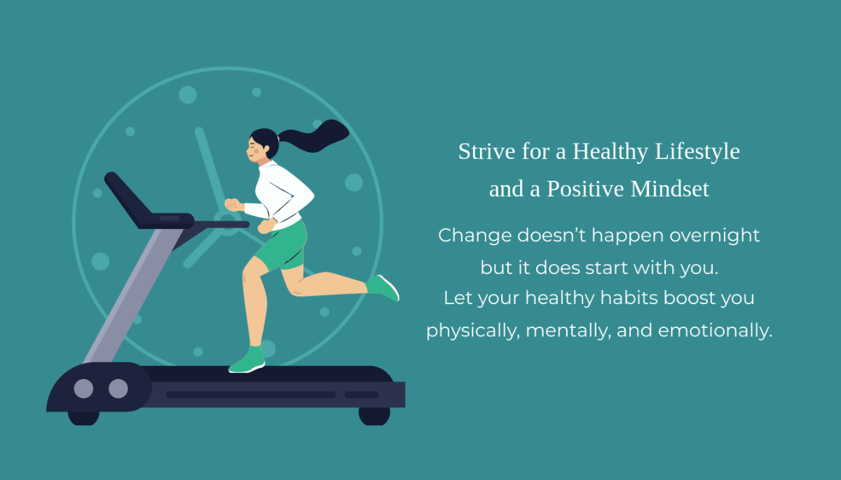 Healthy Lifestyle Card Template