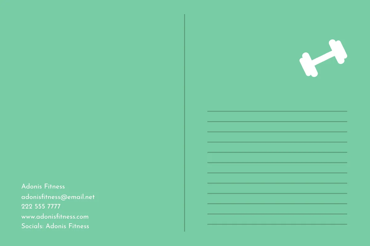 Free Healthy Lifestyle Postcard Template to Edit Online