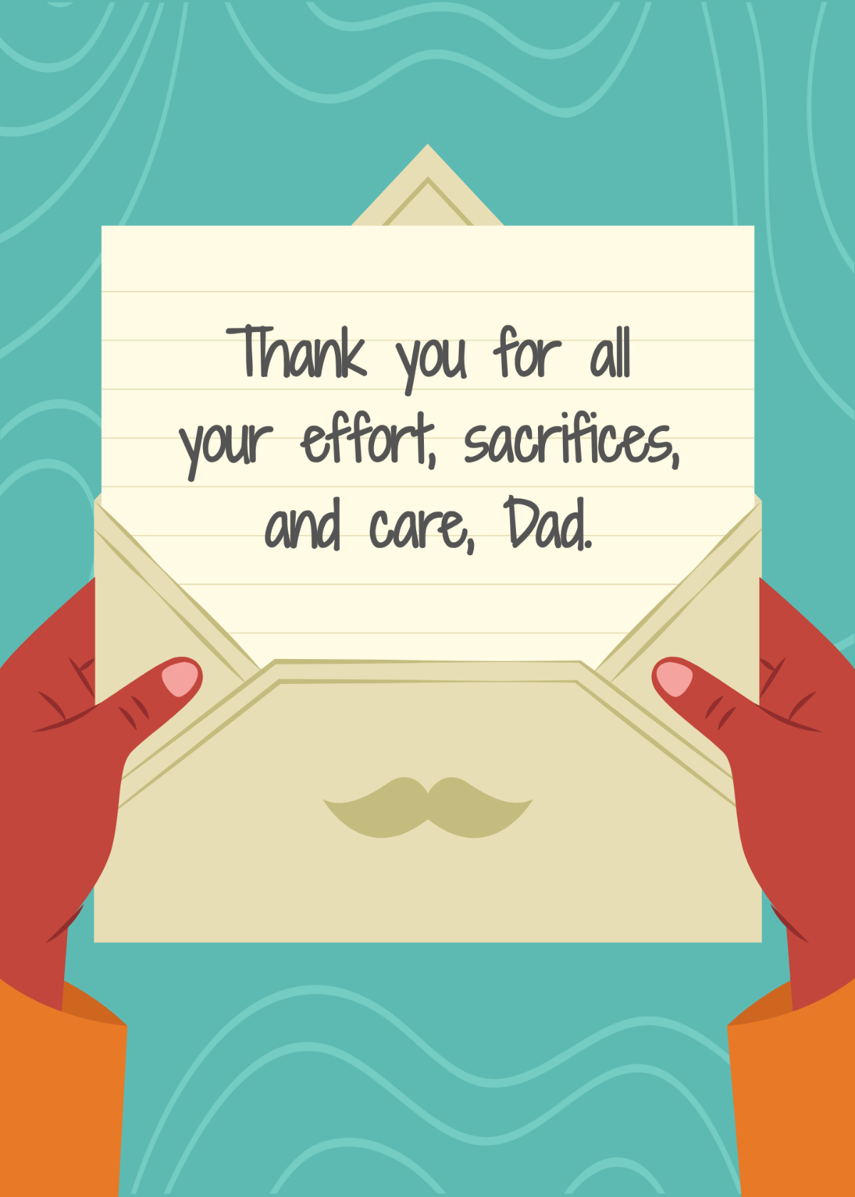 Father's Day Message  Template