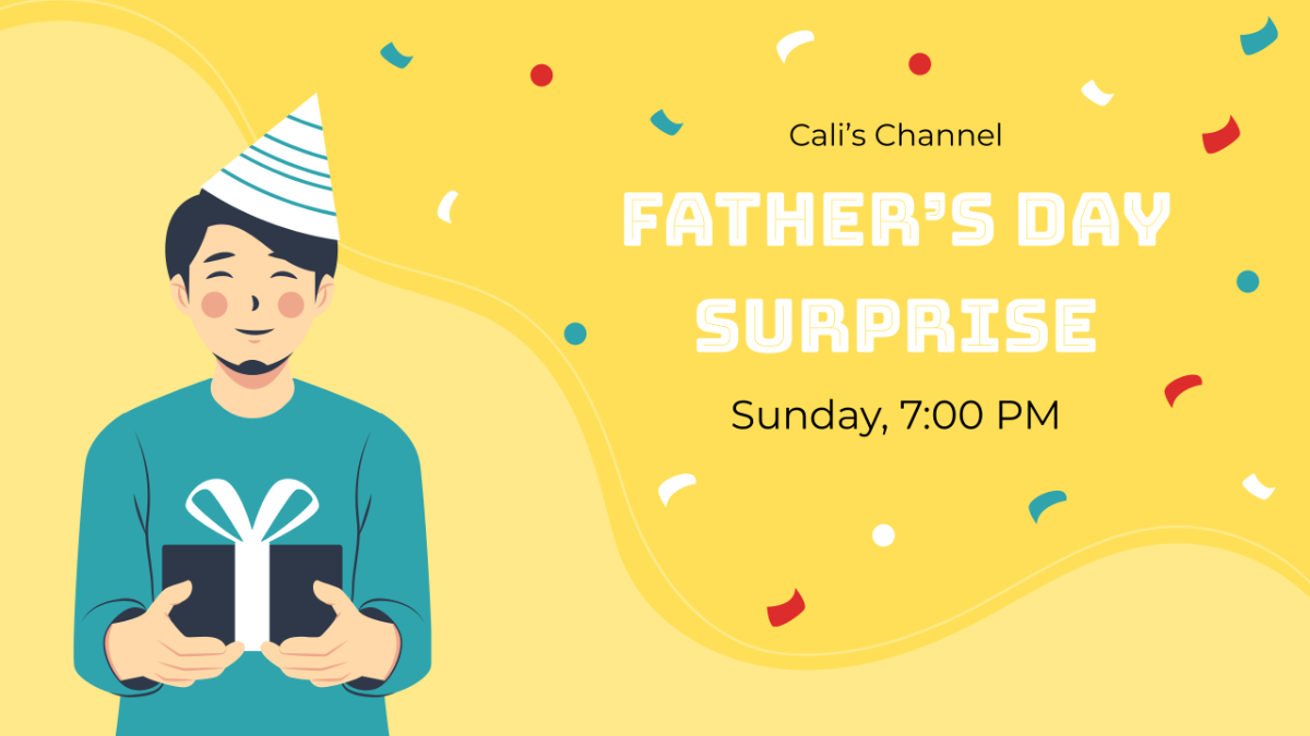 Father's Day Youtube Thumbnail Cover Template