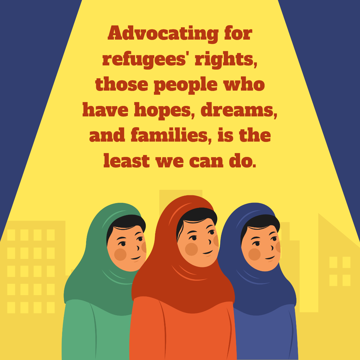 Free World Refugee Day Instagram Post Template
