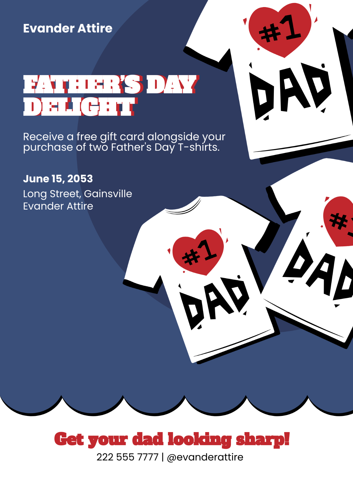 Father's Day Promotion Template