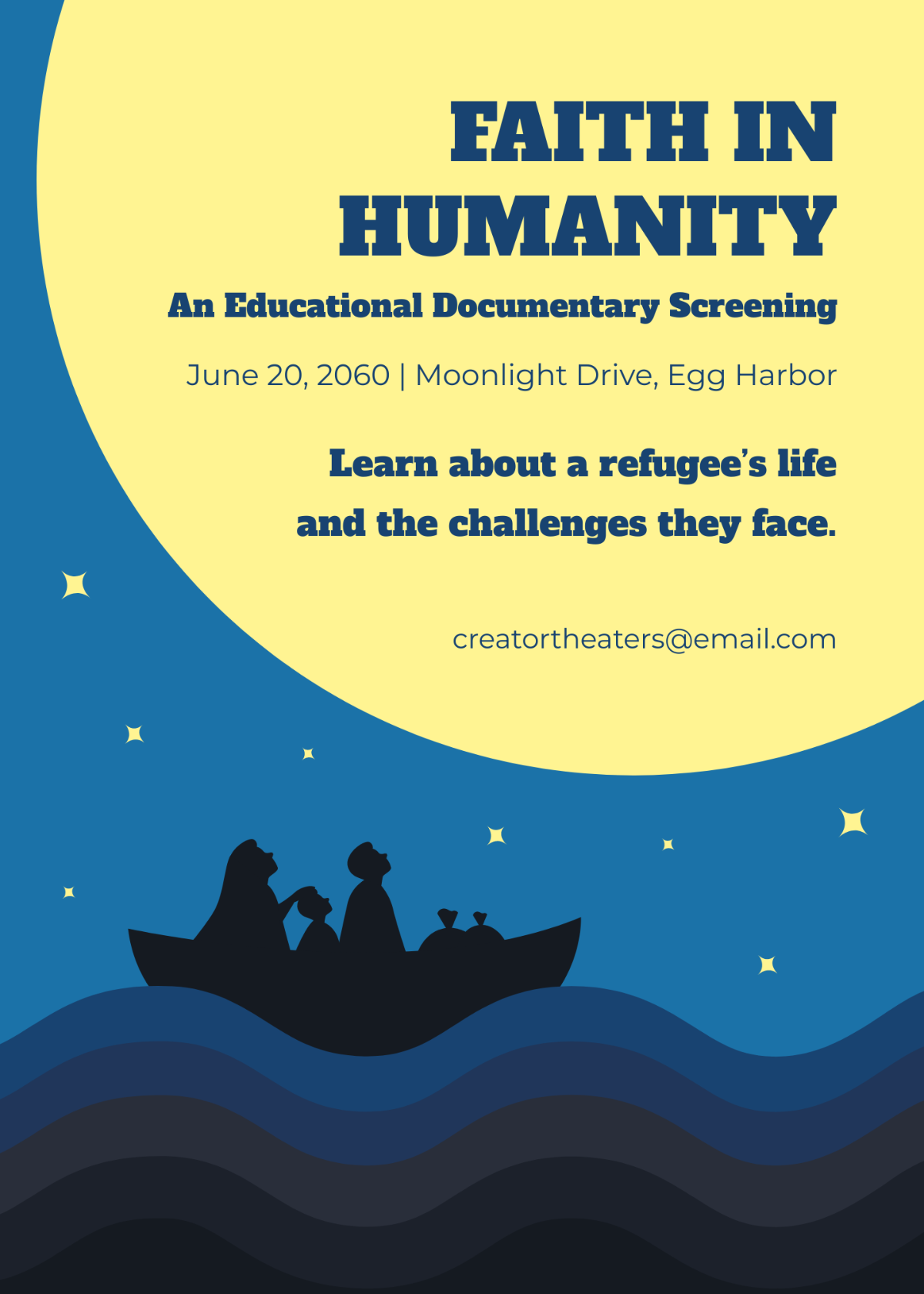 Free World Refugee Day Invitation Template