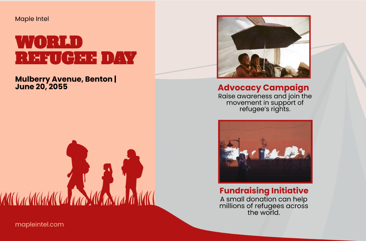 Free World Refugee Day Banner Template