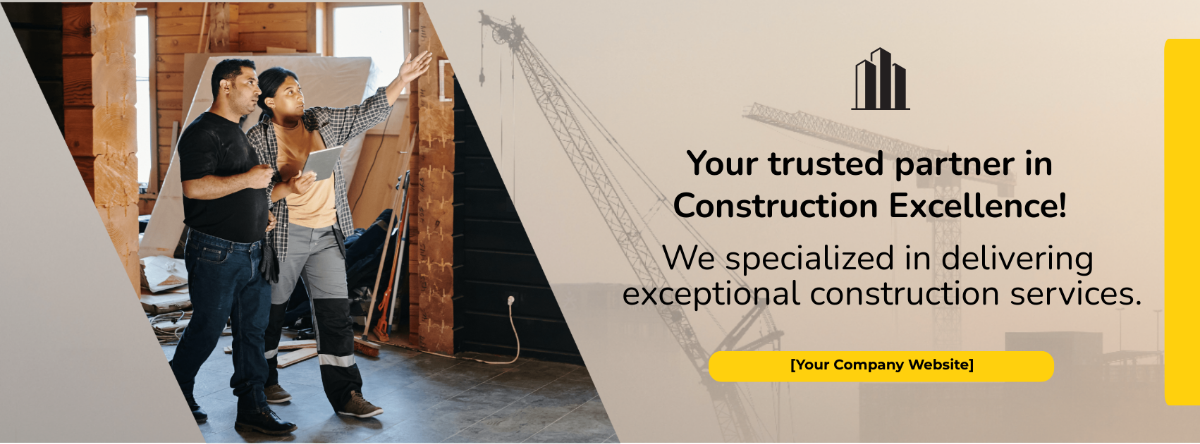 General Contractor Facebook Cover Template