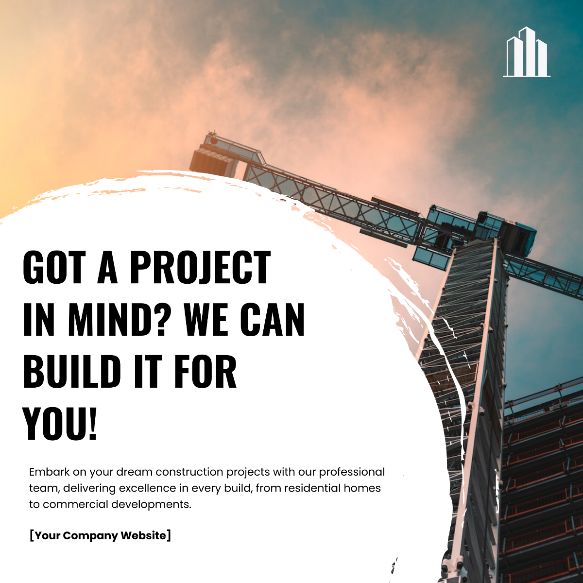 Construction Projects Instagram Ad Template