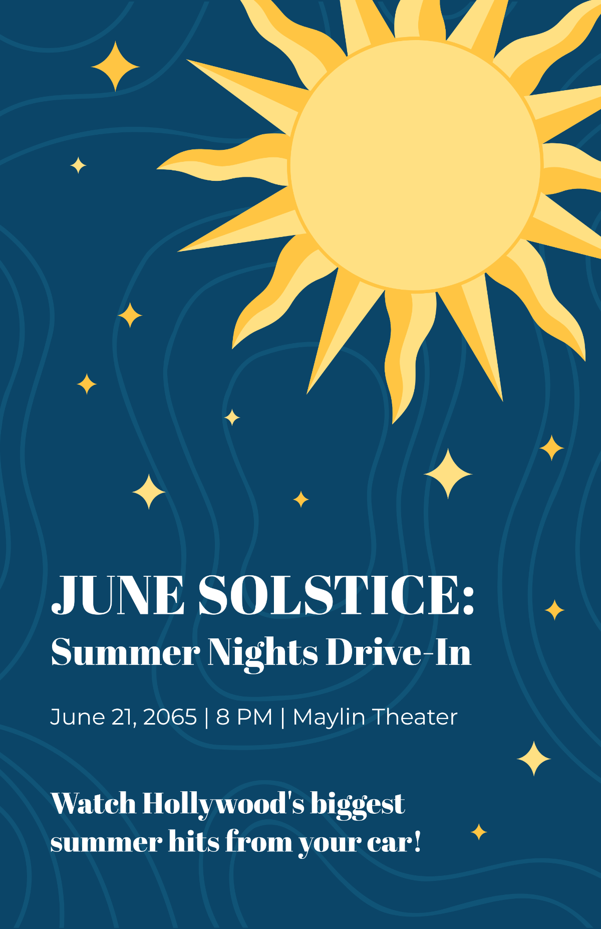 June Solstice Poster Template