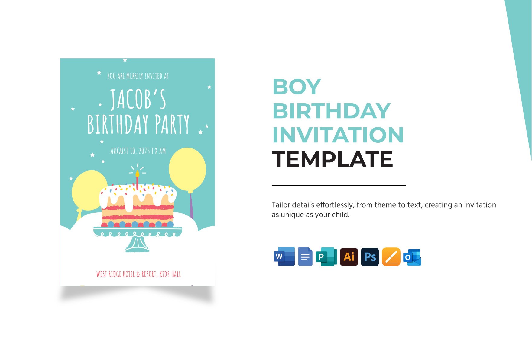 Boy Birthday Invitation Template