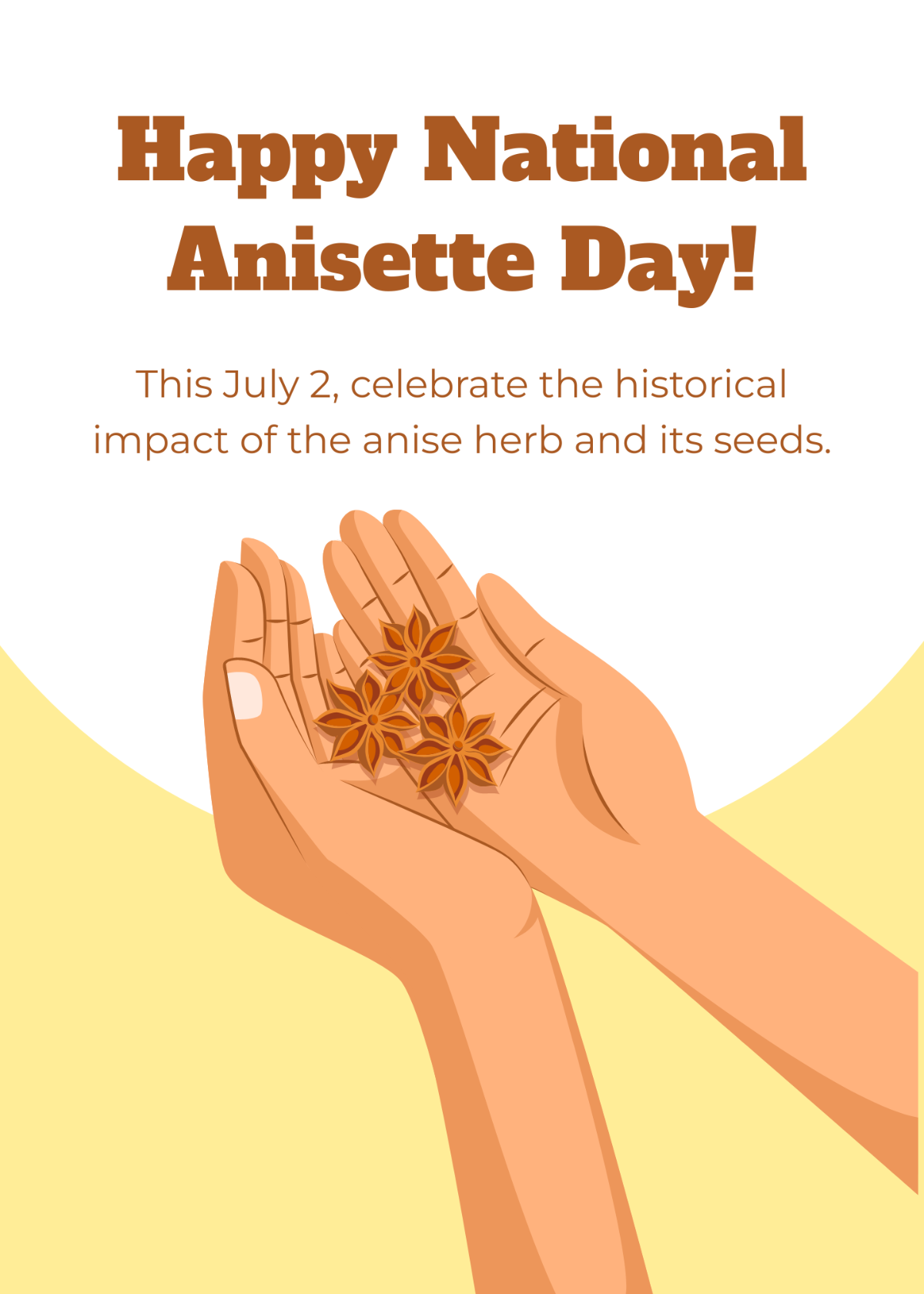 National Anisette Day Greeting Card Template