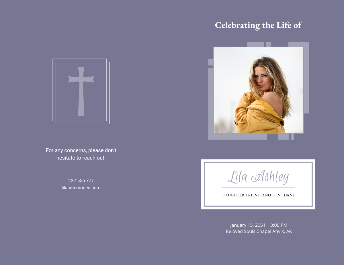 Funeral Program Obituary Template - Edit Online & Download