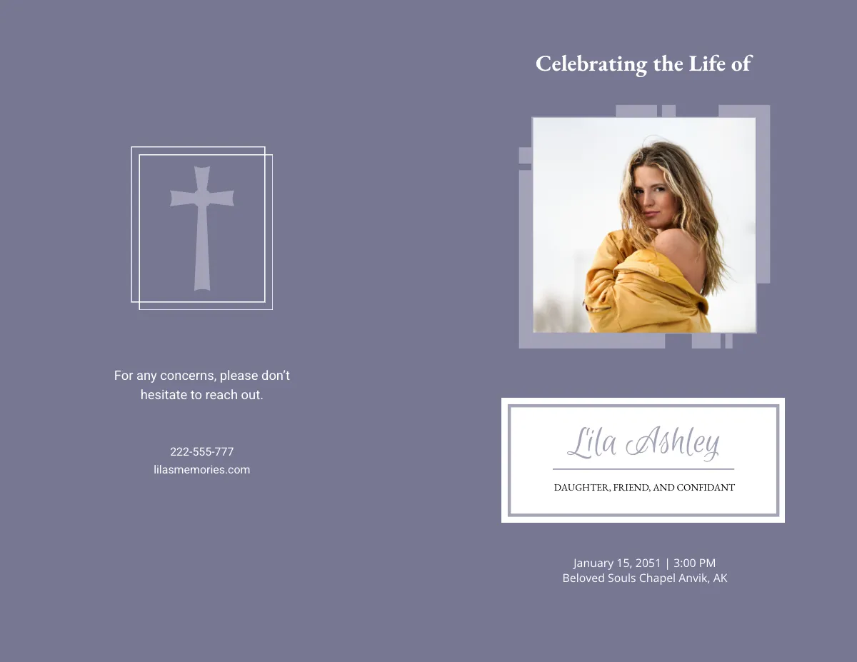 Free Obituary Program Templates Editable And Printable Free Obituary Program Templates Editable And Printable
