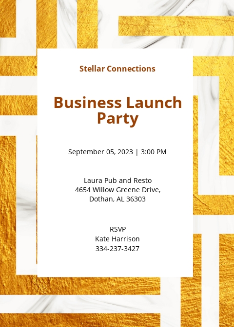 FREE Product Launch Event Invitation Template - Word (DOC) | PSD