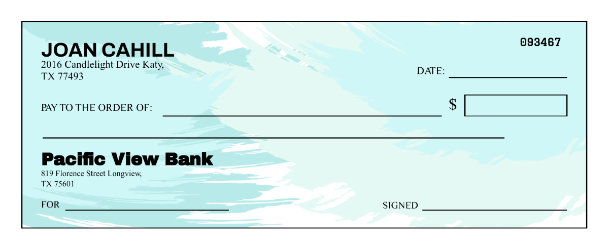 Free Sample Draft Blank Cheque Template