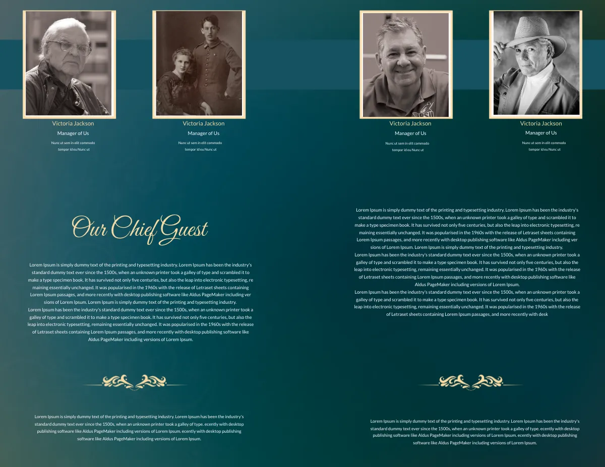 Free Obituary Funeral Booklet Template to Edit Online