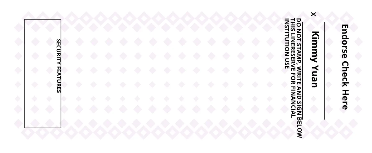 Free Teaching Blank Back of Check Template to Edit Online