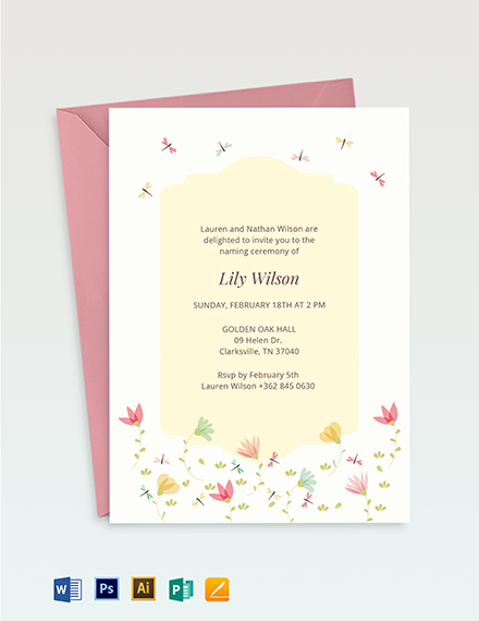 ceremony invitation template