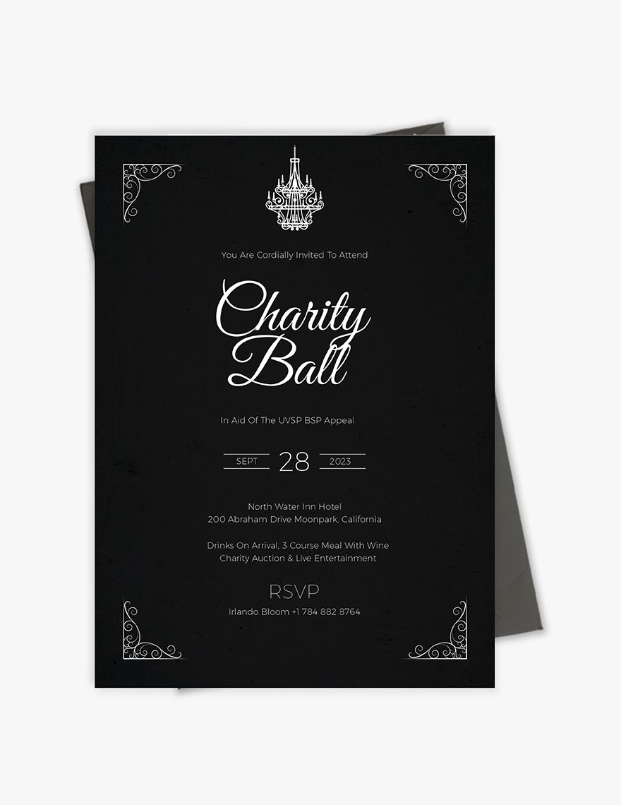 Charity Event Invitation Template