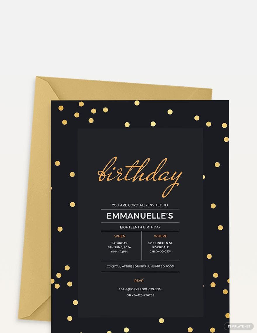 Birthday Invitations Templates Illustrator - Design, Free, Download |  Template.net