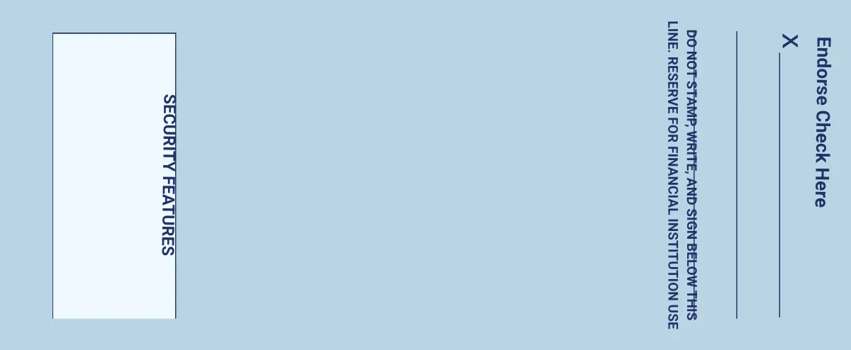 Free Blank Check in Clipart EPS Format in Blue Color Template to Edit Online