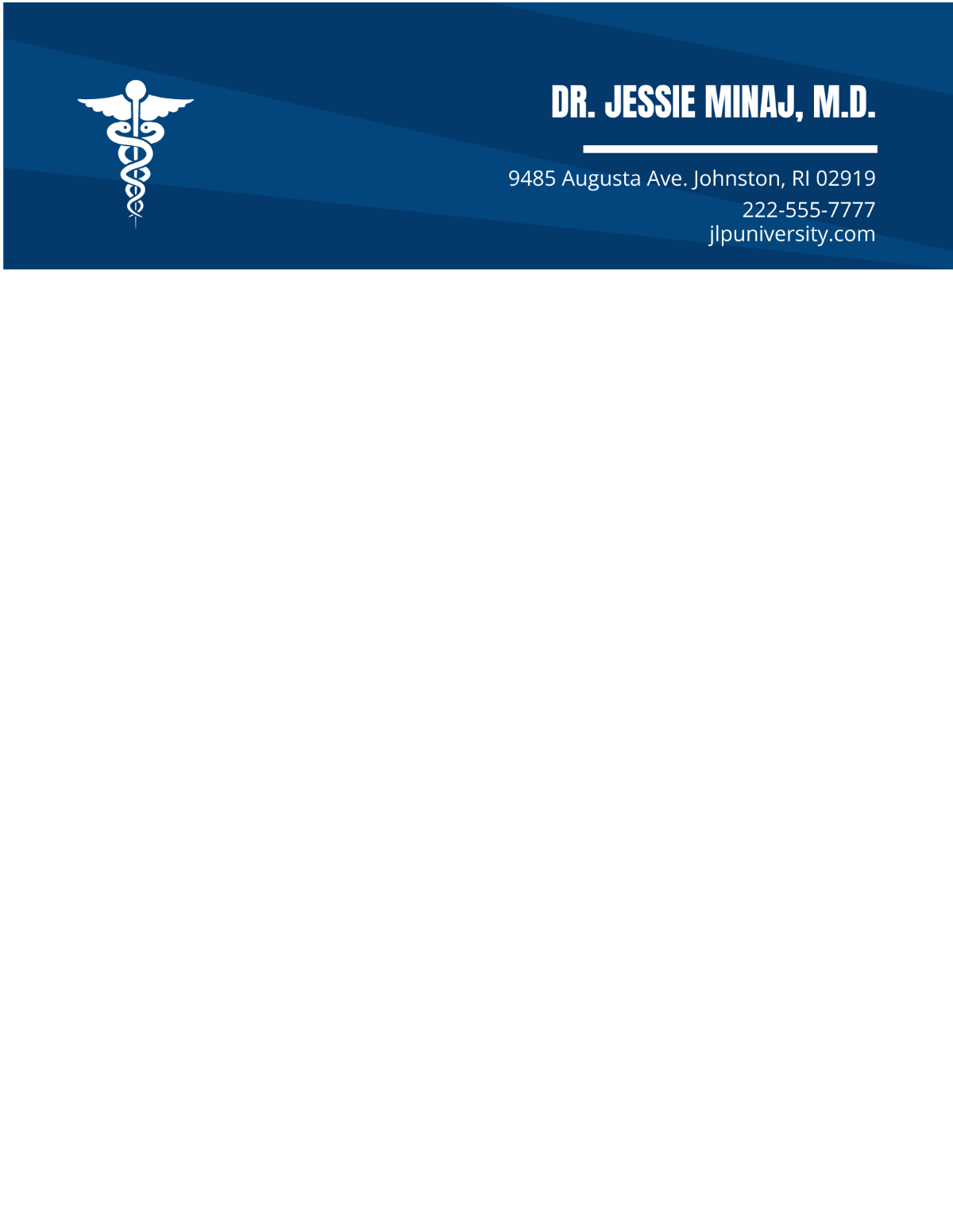 Simple School Doctor Letterhead Template - Edit Online & Download