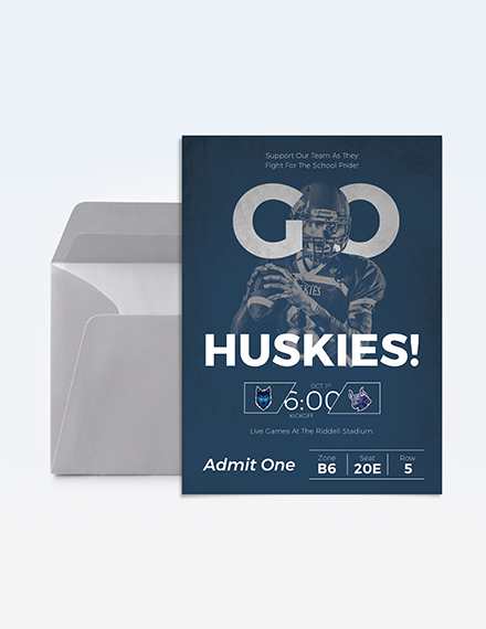 Free Football Ticket Invitation Template to Edit Online Free Football Ticket Invitation Template to Edit Online
