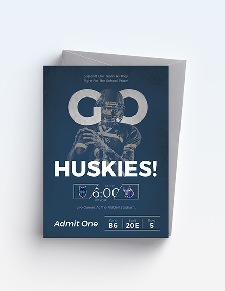 Free Football Ticket Invitation Template to Edit Online Free Football Ticket Invitation Template to Edit Online