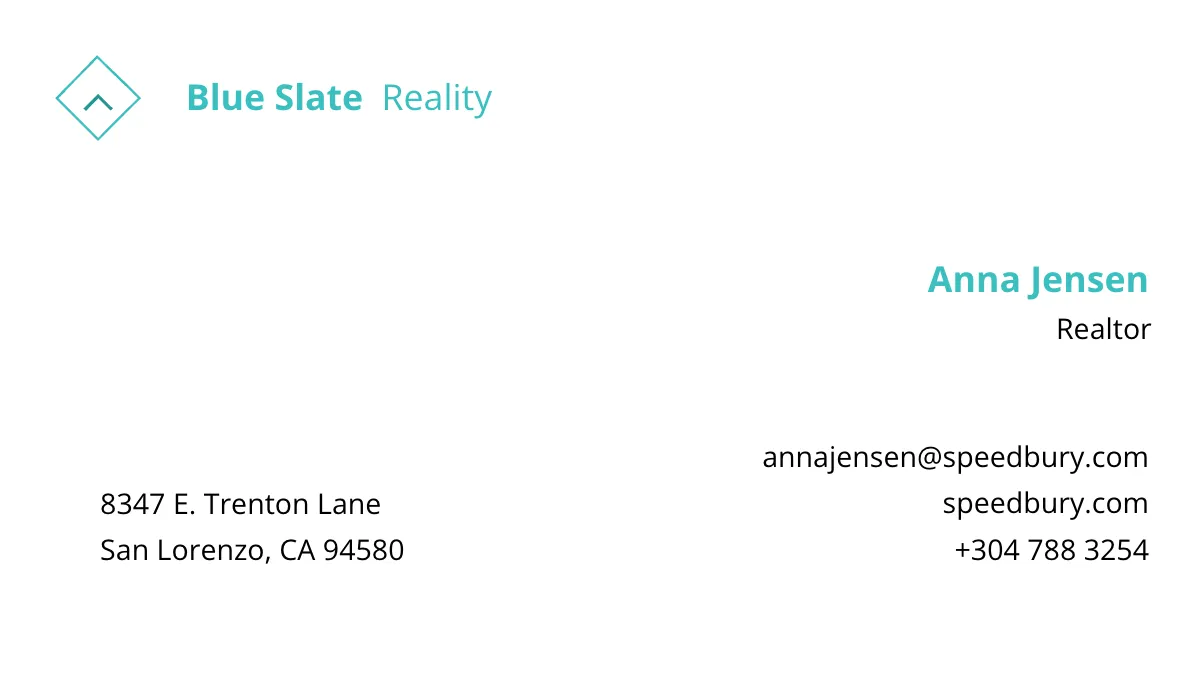 Free Realtor Business Card Template to Edit Online