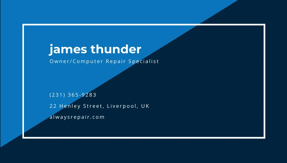 Free Creative Computer Repair Business Card Template to Edit Online Free Creative Computer Repair Business Card Template to Edit Online