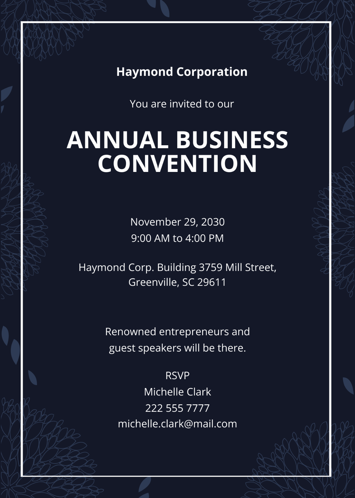 Business Event Invitation