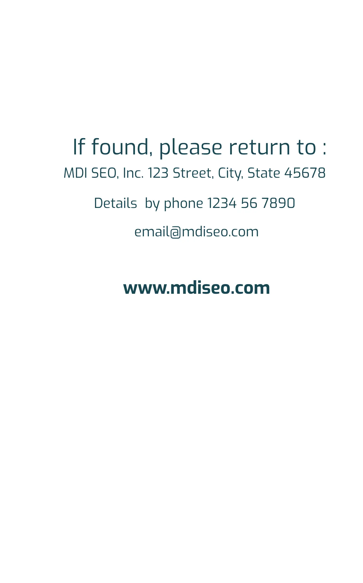 Free SEO Identity Card Template to Edit Online