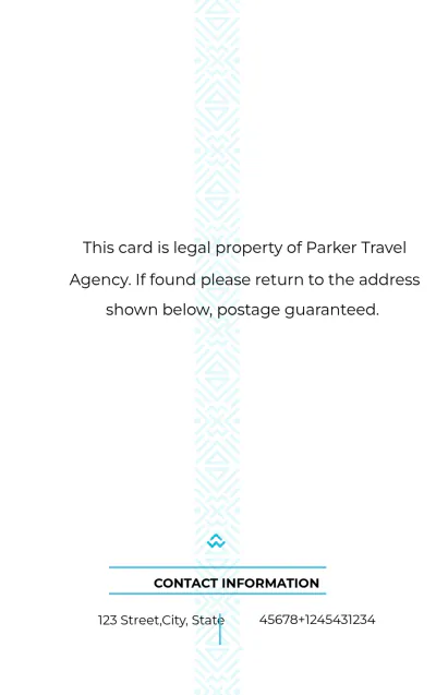 Free Travel Agency ID Card Template to Edit Online