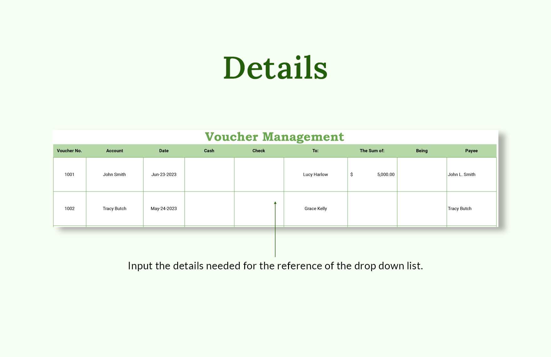 Accounting Voucher Template