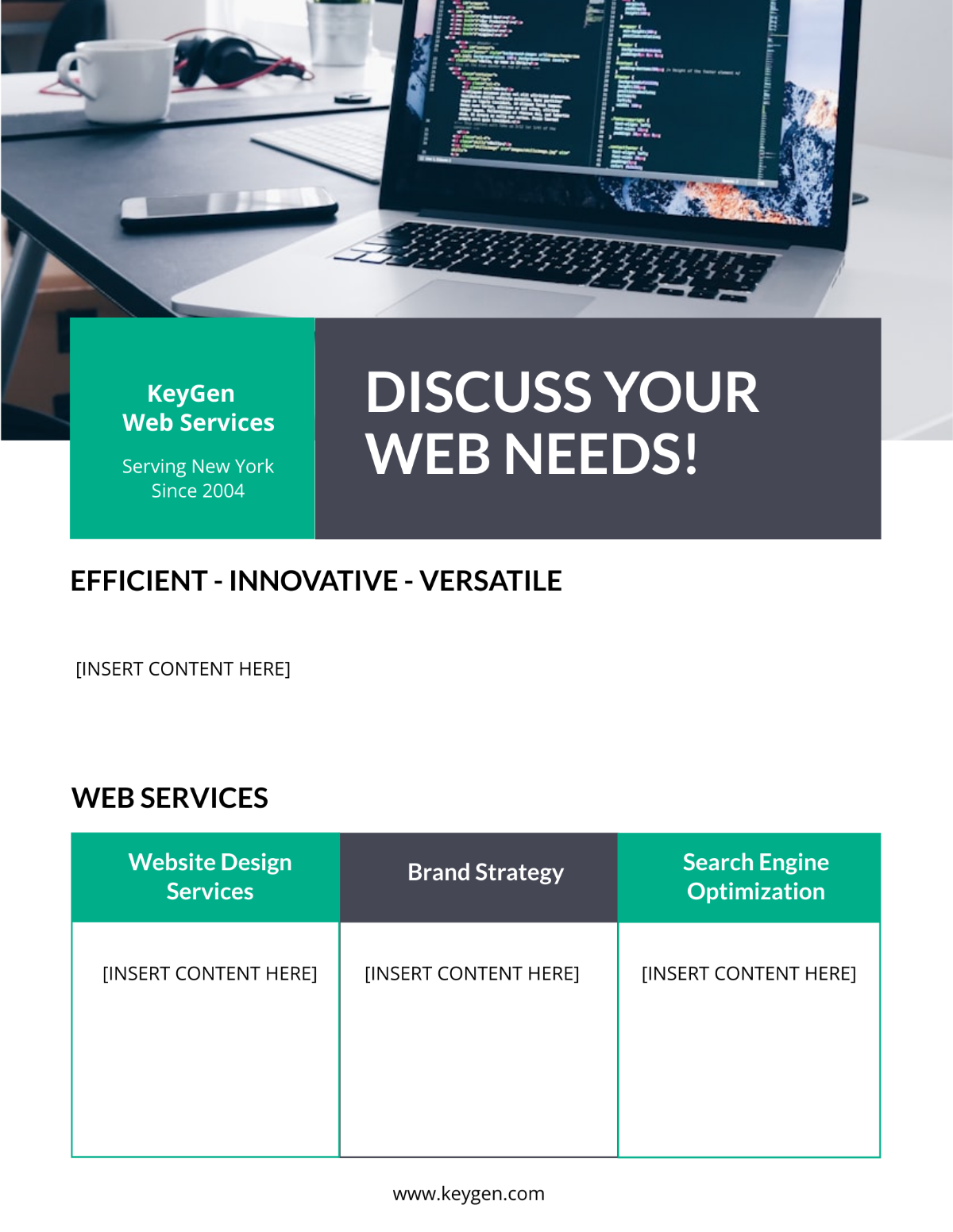 Web Design Flyer Template - Edit Online & Download