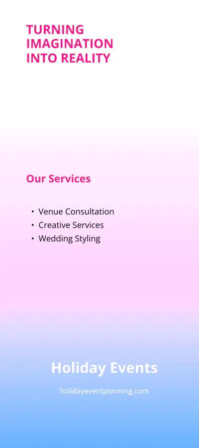Free Event Planner DL Card Template to Edit Online