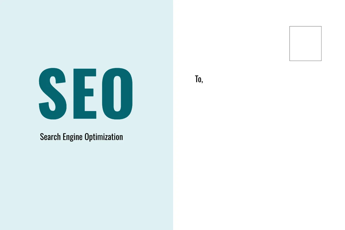 Free SEO Postcard Template to Edit Online